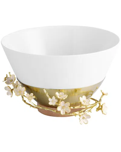 Michael Aram Cherry Blossom Porcelain Serving Bowl In White