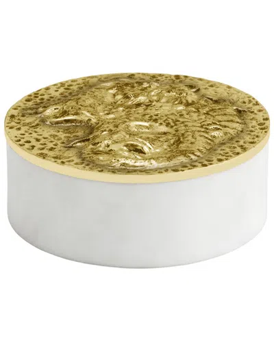 Michael Aram Chinese Zodiac Dragon Box In White