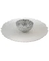 Michael Aram Chrysanthemum Chip & Dip In Silver