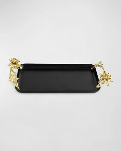 Michael Aram Dahlia Serving Tray In Blackgold