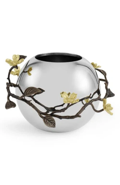 Michael Aram Dogwood Rose Bowl Vase In Silver