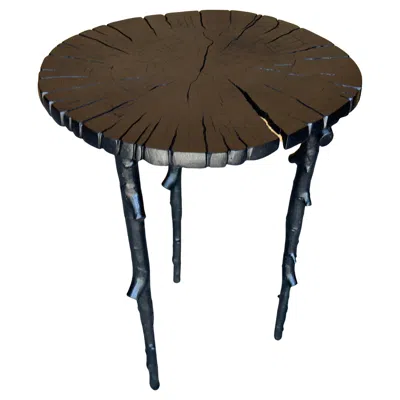 Pre-owned Michael Aram “enchanted Forest” Side Table In Black