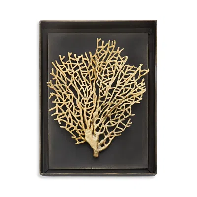 Michael Aram Fan Coral Shadow Box In Gold