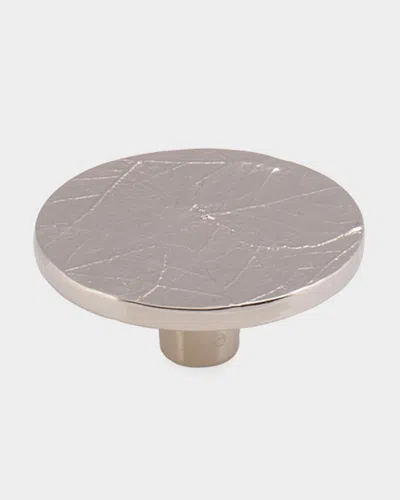 Michael Aram Forest Leaf Round Knob - Nickel Plate