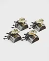 Michael Aram Four Gold Orchid Napkin Rings In Gold