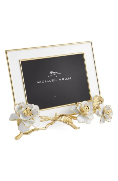 Michael Aram Gardenia 5" X 7" Picture Frame In White