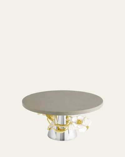 Michael Aram Gardenia Cake Stand In Gray