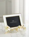 Michael Aram Gardenia Easel Picture Frame, 5" X 7" In Whitegold