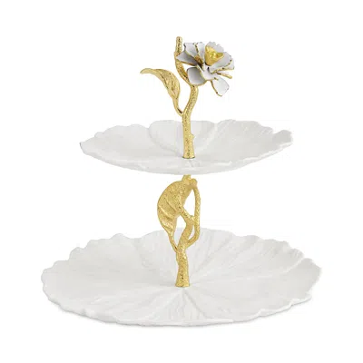 Michael Aram Gardenia Etagere In White