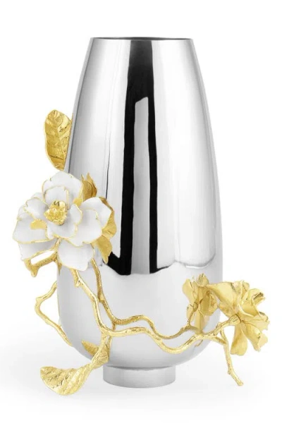 Michael Aram Gardenia Large Vase In Silver