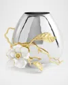 Michael Aram Gardenia Medium Vase In Silver