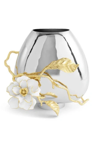 Michael Aram Gardenia Medium Vase In Silver