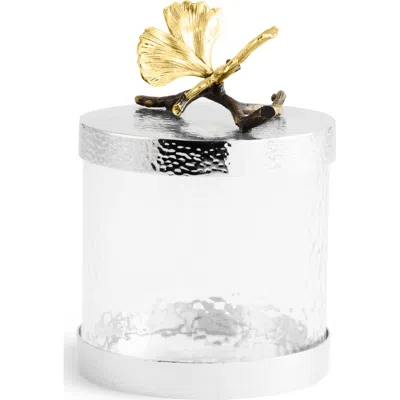 Michael Aram Ginkgo Extra Small Canister In Transparent