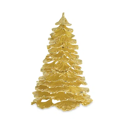 Michael Aram Ginkgo Gold Christmas Tree Figurine 13.5