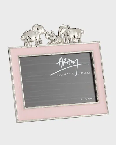 Michael Aram Girls' Elephant 4" X 6" Picture Frame, Pink