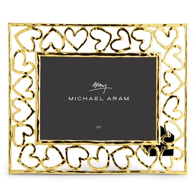 MICHAEL ARAM GOLD HEART FRAME, 5 X 7,132359