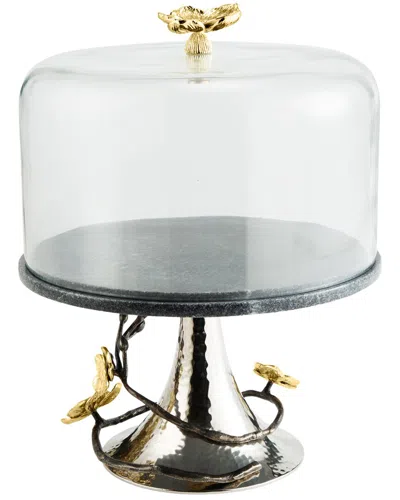 Michael Aram Gold Orchid Cake Stand In Multi