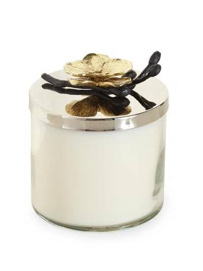 Michael Aram Gold Orchid Candle In White