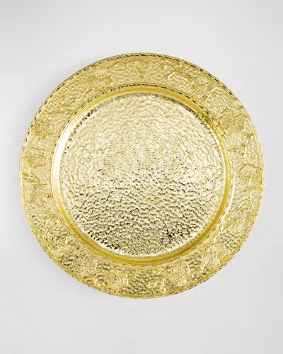 Michael Aram Gold Orchid Charger Plate In Blue