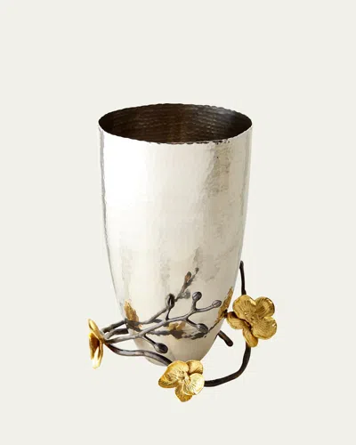 Michael Aram Gold Orchid Medium Vase In Silver