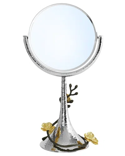 Michael Aram Gold Orchid Mirror In Silver