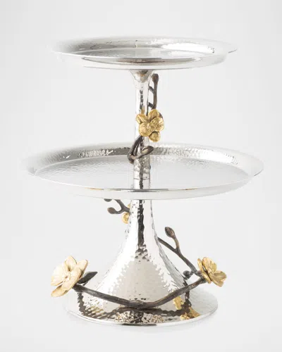 Michael Aram Gold Orchid Two-tier Etagere