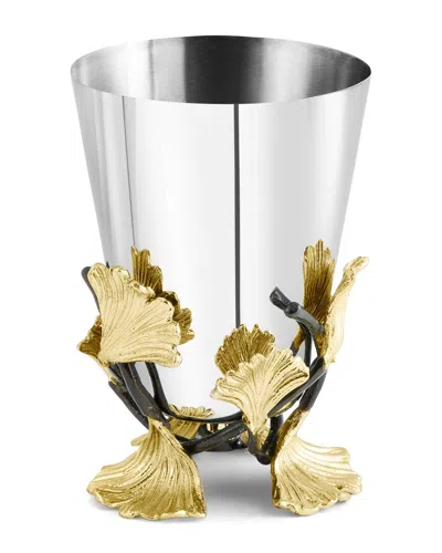 Michael Aram Golden Ginkgo Bud Vase