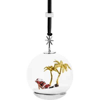 Michael Aram Island Santa Snow Globe Ornament In Multi