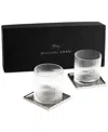 Michael Aram Ivy And Oak Glasses And Coasters Gift Set