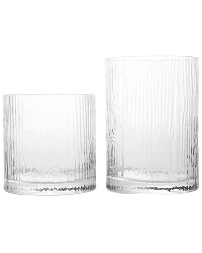 Michael Aram Ivy & Oak Double Old Fashioned Glasses In Transparent