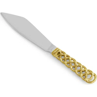 Michael Aram Love Knot Cake Server In Gold