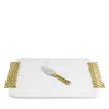 Michael Aram Micheal Aram Love Knot Cheese Board With Spreader In White/gold