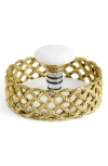 Michael Aram Love Knot 2 Piece Coaster Stopper Set In Transparent