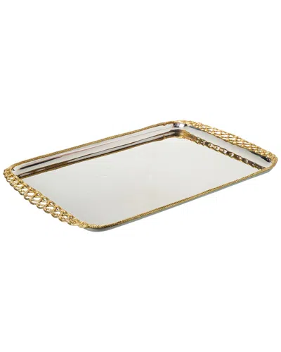 Michael Aram Love Knot Tray In Gold