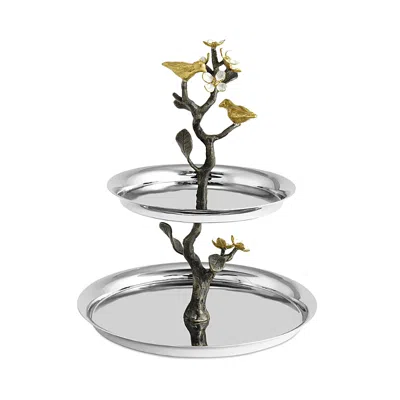 Michael Aram Lovebirds 2-tier Etagere In Gray