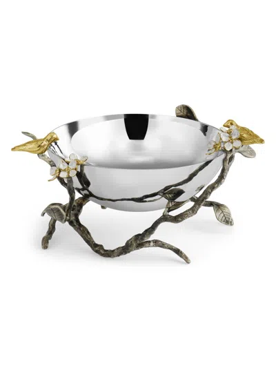 Michael Aram Lovebirds Bowl In Silver