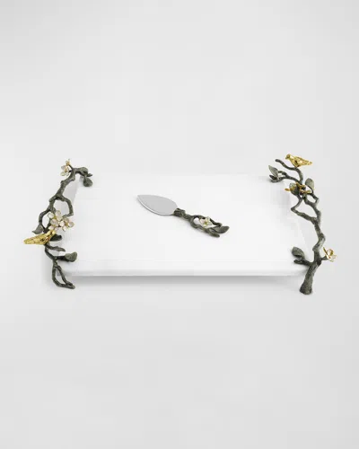 MICHAEL ARAM LOVEBIRDS CHEESEBOARD WITH KNIFE