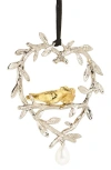 Michael Aram 'lovebirds' Ornament In Silver