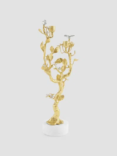 Michael Aram Lovebirds Silver & Gold Candlebra