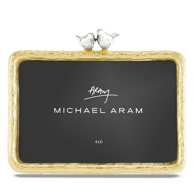 Michael Aram Lovebirds Silver & Gold Frame, 4 X 6 In Black