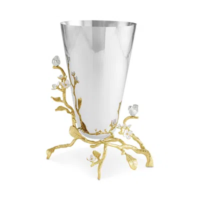 Michael Aram Lovebirds Silver & Gold Medium Vase