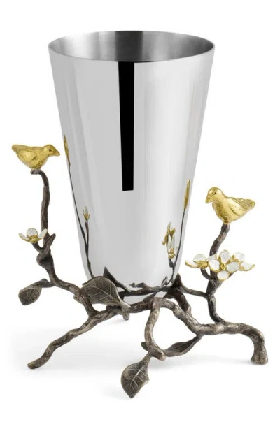 Michael Aram Lovebirds Small Vase In Silver