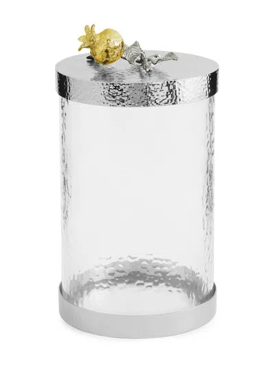 MICHAEL ARAM MEDIUM POMEGRANATE SILVER & GOLD CANISTER