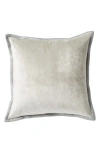 MICHAEL ARAM METALLIC TRIM VELVETEEN ACCENT PILLOW