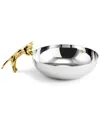 Michael Aram Micheal Aram Cat Bowl In Silver