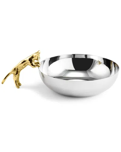 Michael Aram Micheal Aram Cat Bowl In Silver