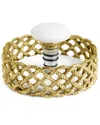 Michael Aram Love Knot 2 Piece Coaster Stopper Set In Gold