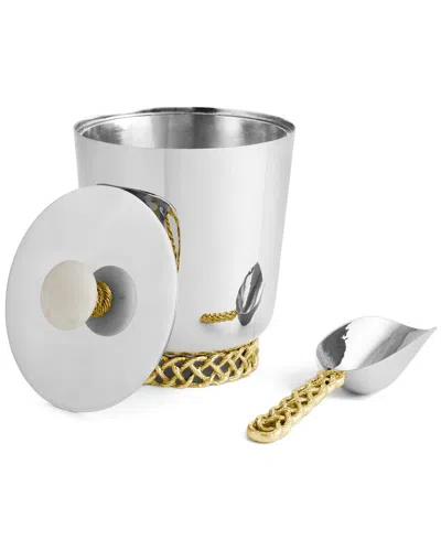 Michael Aram Micheal Aram Love Knot Ice Bucket In Silver