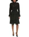 Michael Aram Mikael Aghal Solid Midi Dress In Black
