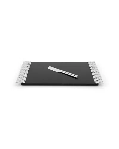 Michael Aram Mirage Small Cheeseboard & Knife In Black